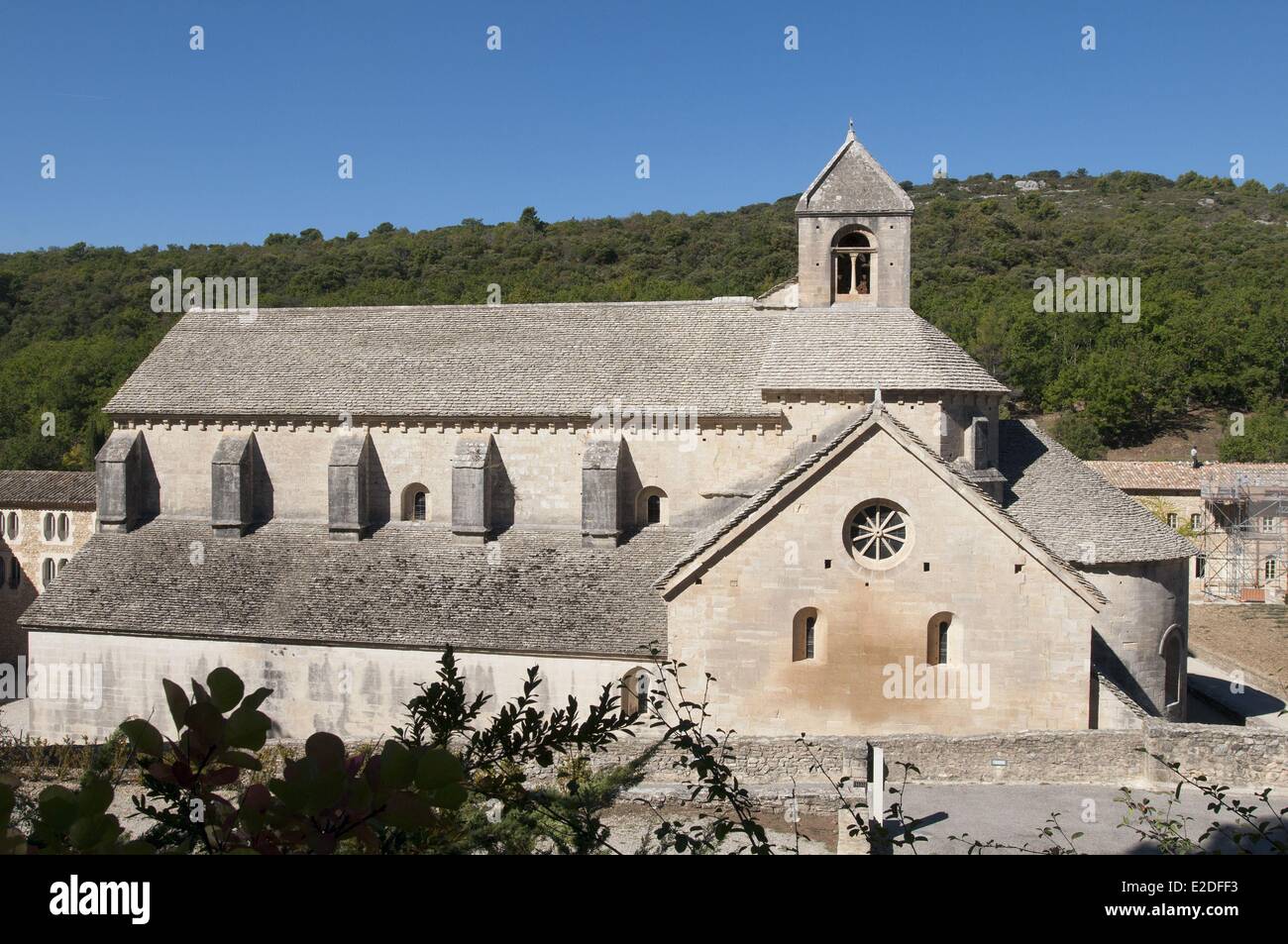 Frankreich Vaucluse Luberon Gordes Notre-Dame de Zisterzienserabtei Senanque datiert 12. Jahrhundert Stockfoto