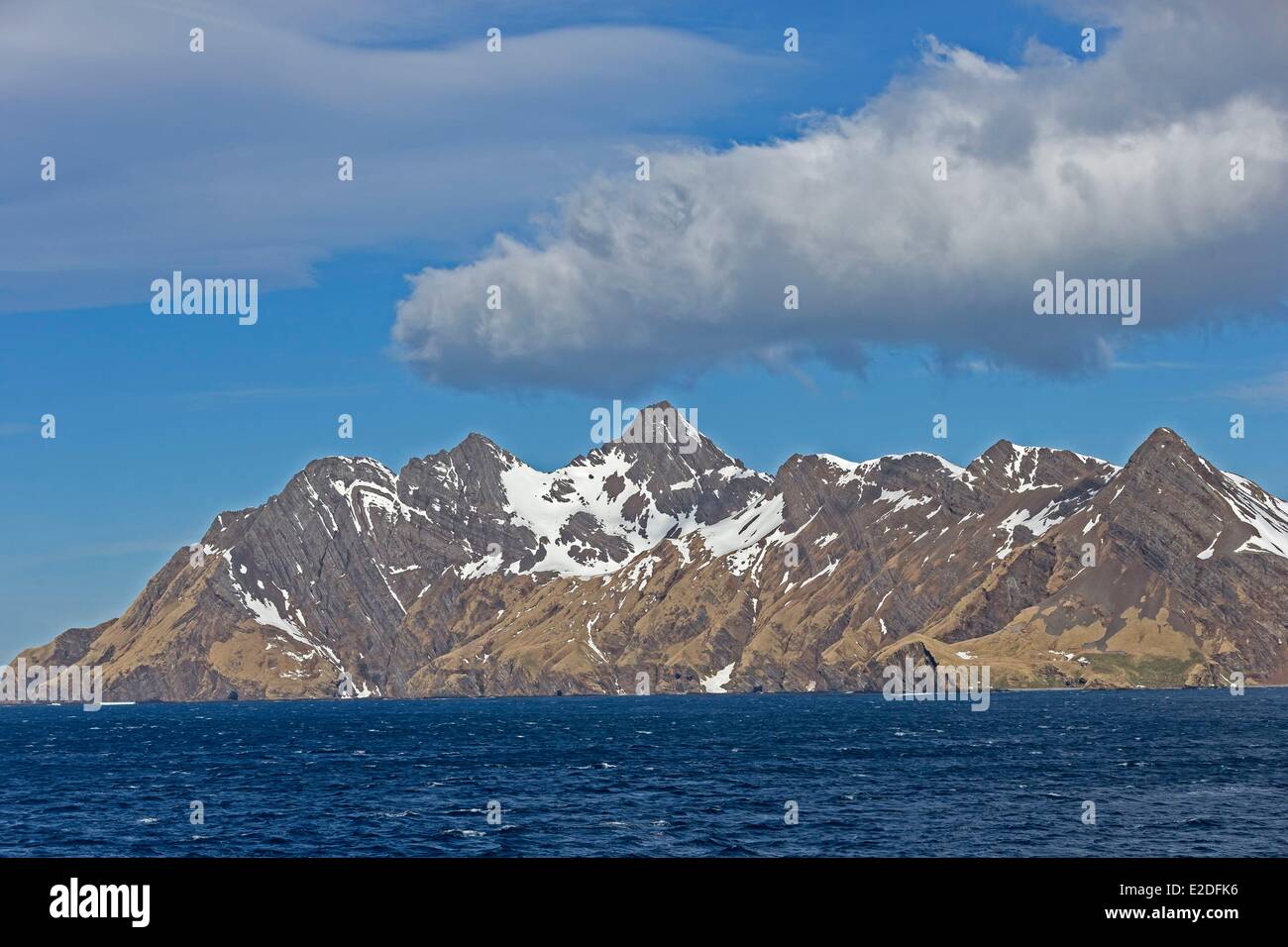 Antarktis, Südgeorgien Insel Stromness Hafen Bereich Stockfoto