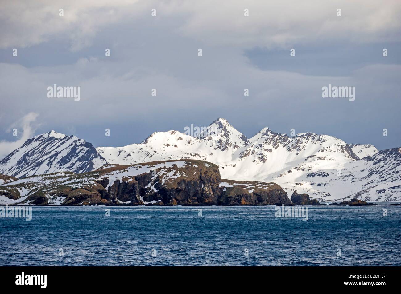 Antarktis, Südgeorgien Insel Stromness Hafen Bereich Stockfoto
