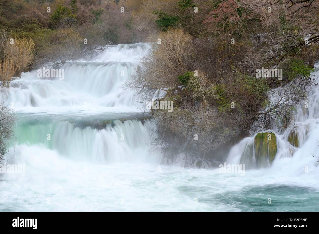 Kroatien Dalmatien Krka National Park Krka River Falls Stockfoto