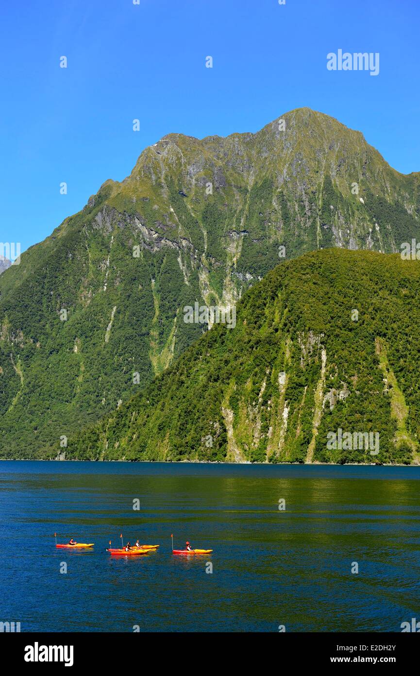 Neuseeland Südinsel Fiordland National Park im Südwesten der Südinsel ist die größte der vierzehn Nationalparks Stockfoto