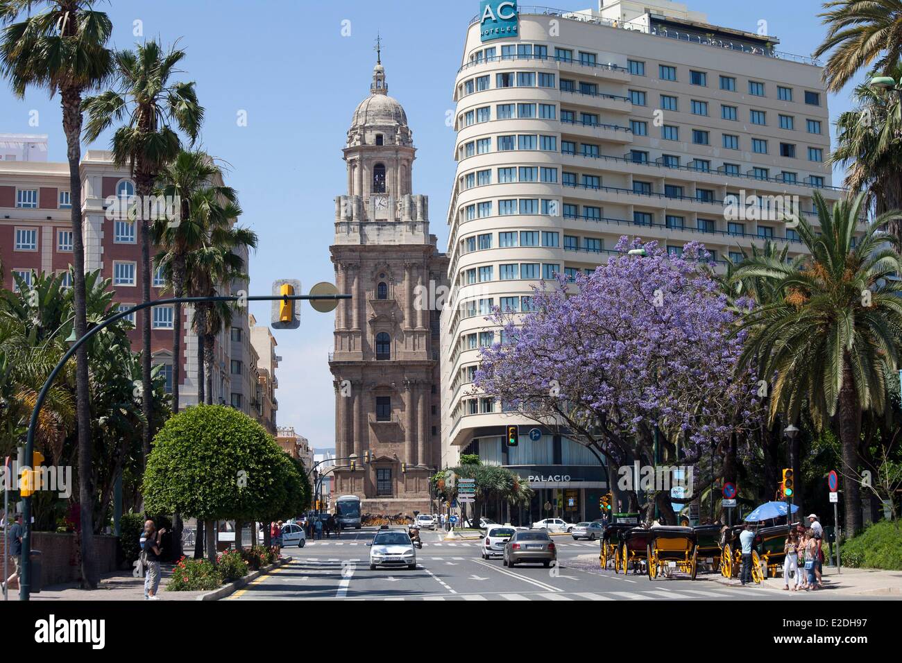 Spanien, Andalusien, Costa del Sol, Malaga, Kathedrale Stockfoto