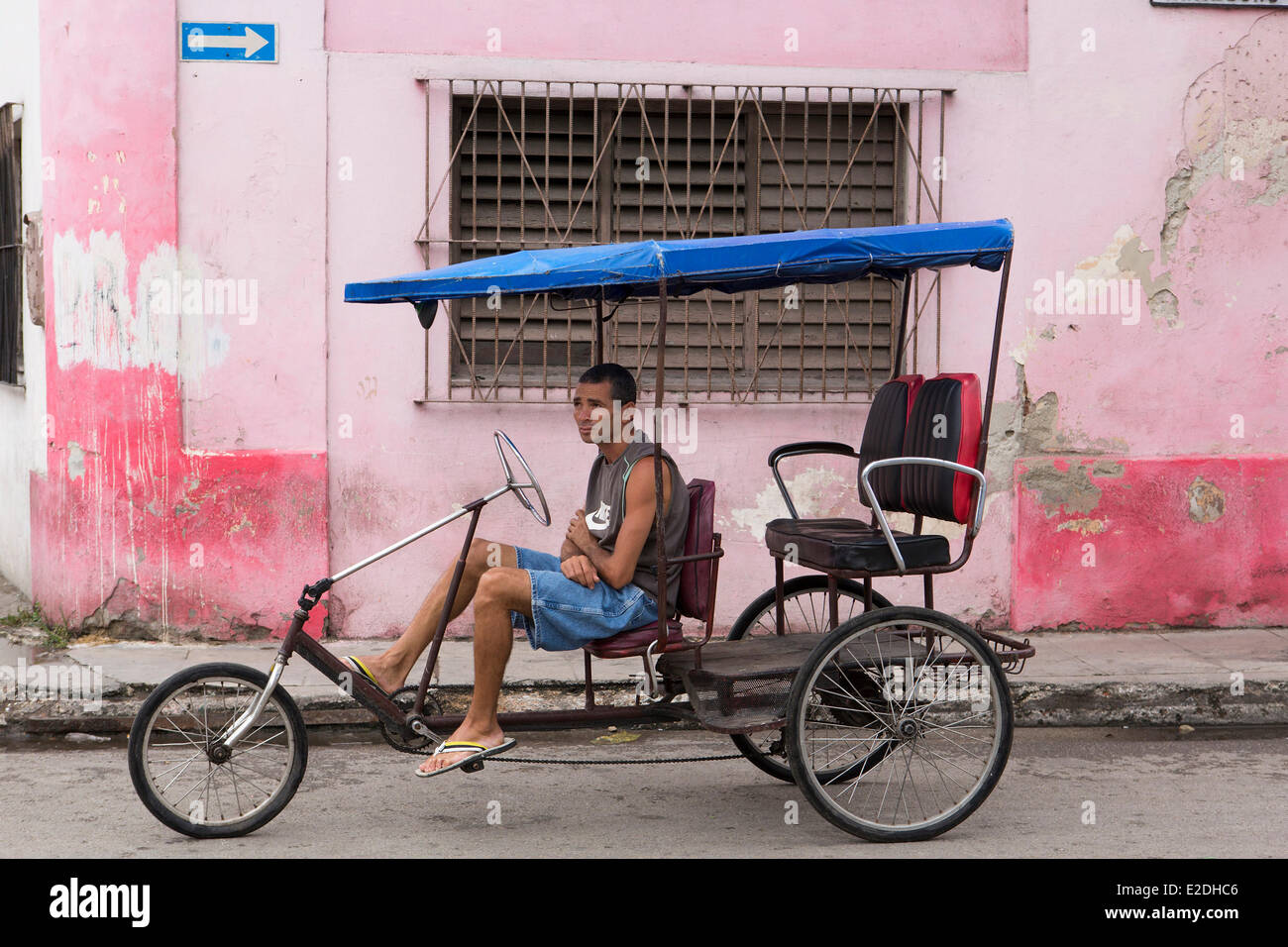 Provinz La Habana Cuba Havanna Centro Habana Bezirk Bicy taxi Stockfoto
