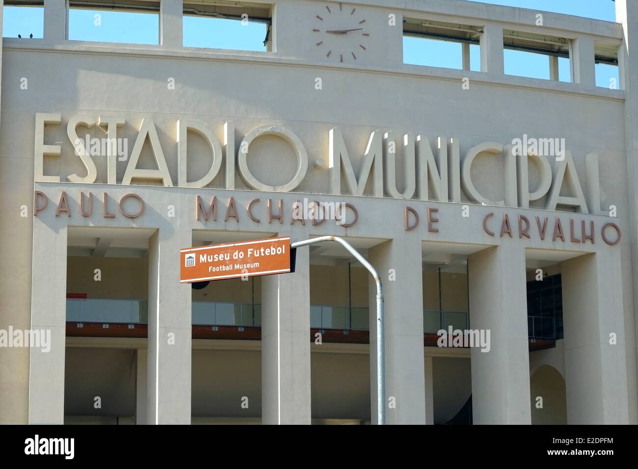 Brasilien Sao Paulo Pacaembu-Stadion beherbergt das Museum of Football Stockfoto