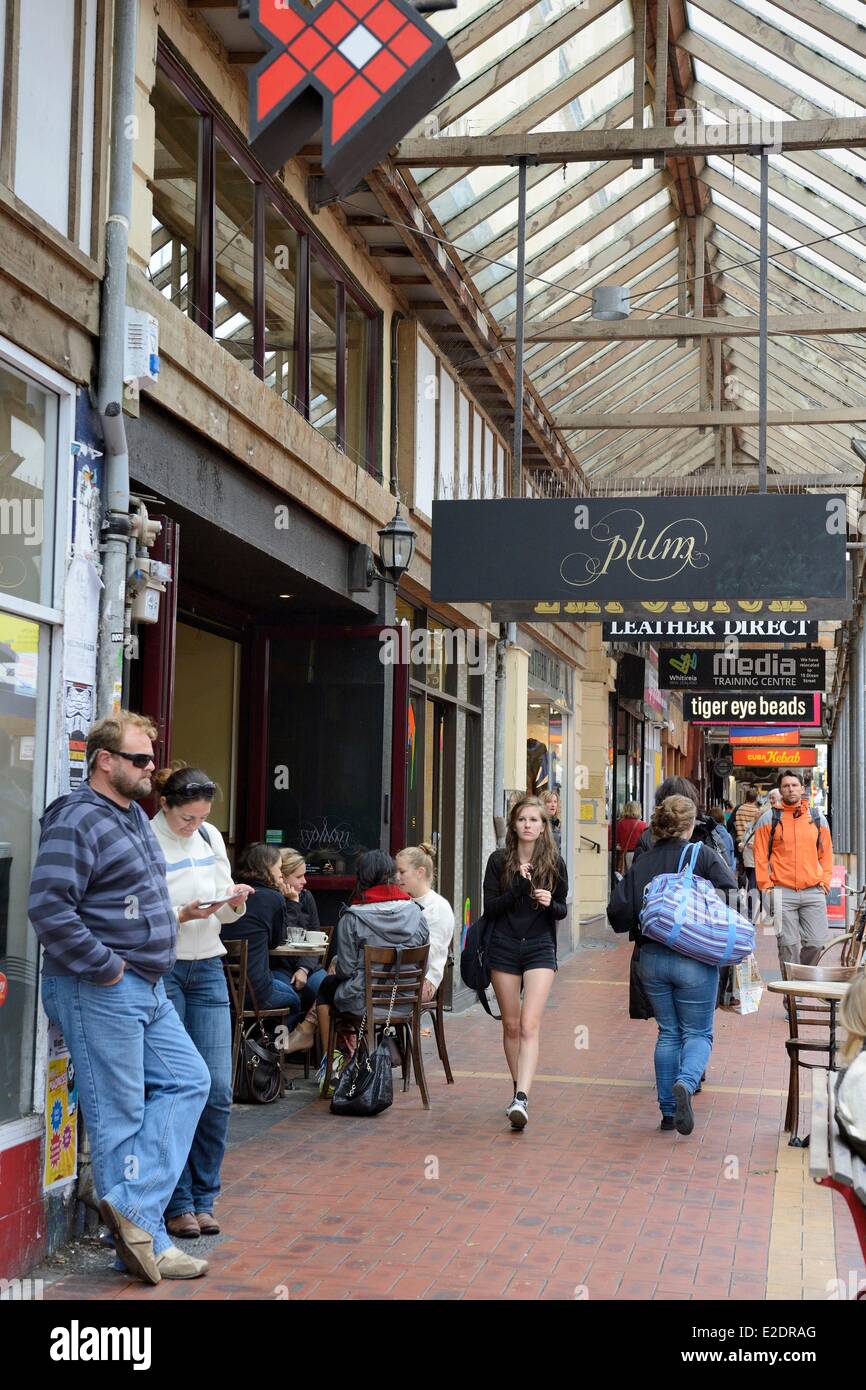 Neuseeland Nord Insel Wellington Cuba Street das Zentrum des Viertels Kuba gehört zu den bekanntesten Straßen und ist Stockfoto