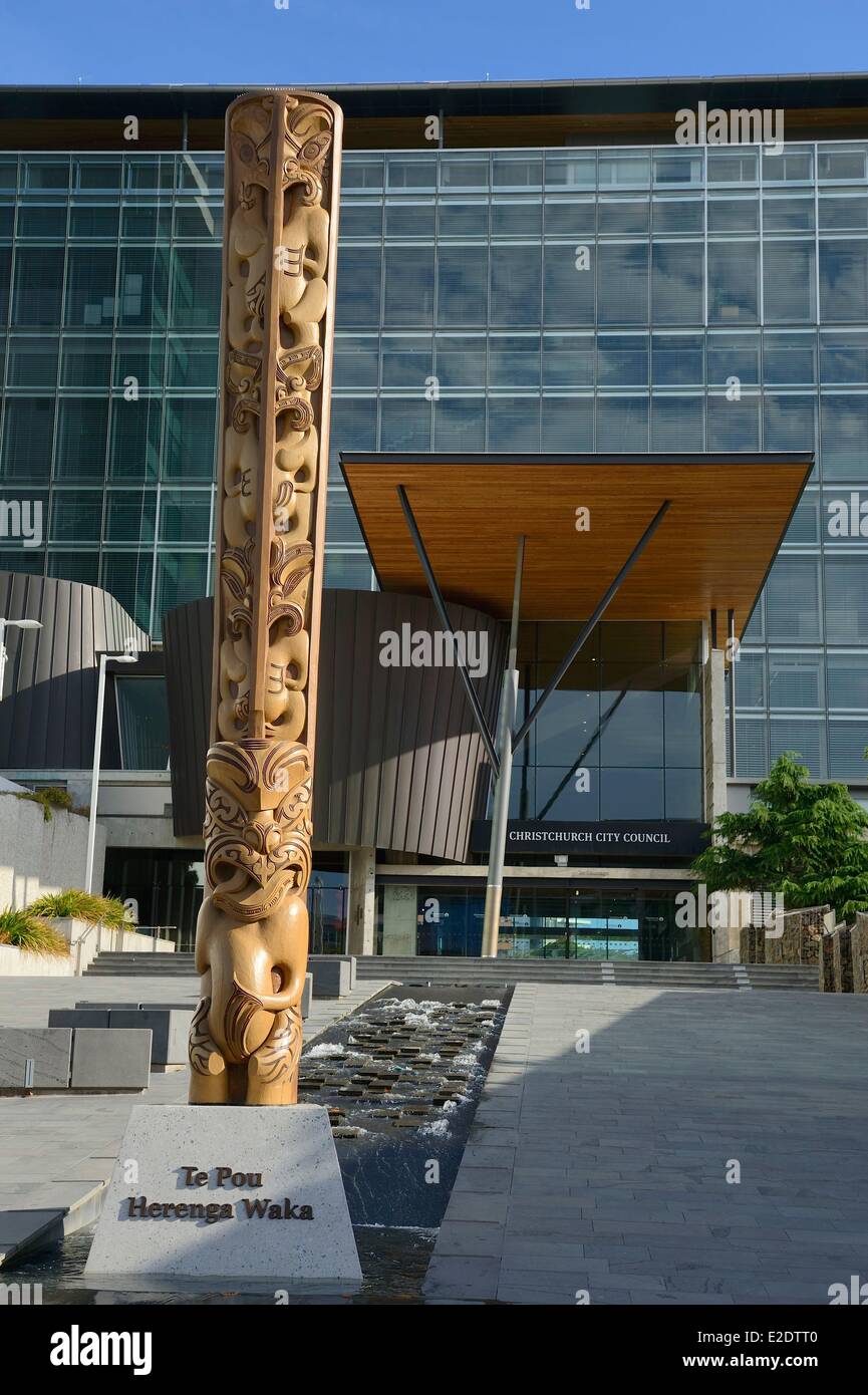 Neuseeland Südinsel Region Canterbury Christchurch die zweitgrößte Stadt hat mehrere aufeinanderfolgende Erdbeben erlebt. Stockfoto