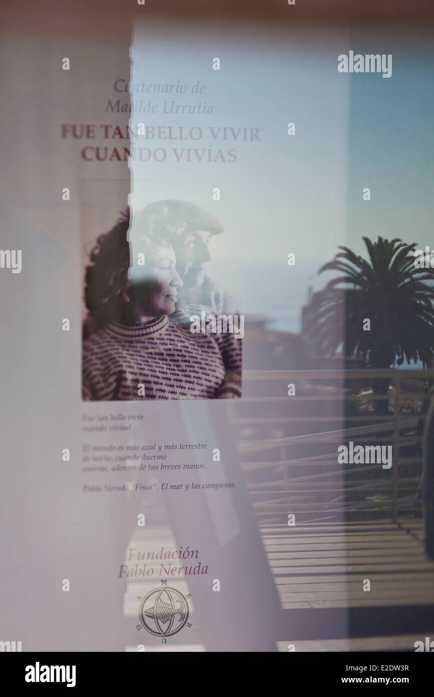 Historische Zentrum Valparaíso Region Valparaiso in Chile eingetragen als Weltkulturerbe von der UNESCO den Cerro Artilleria vorderen Wertaufbewahrungsmittel Stockfoto