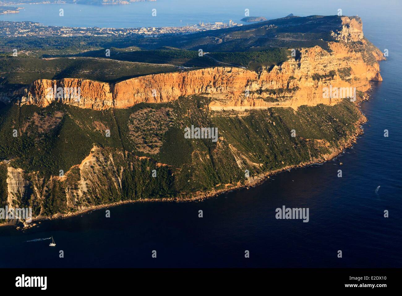 Frankreich Bouches du Rhone Cassis Calanques Nationalpark Cape schmutzig höchsten Steilküste Europas zwischen La Ciotat und Cassis Stockfoto