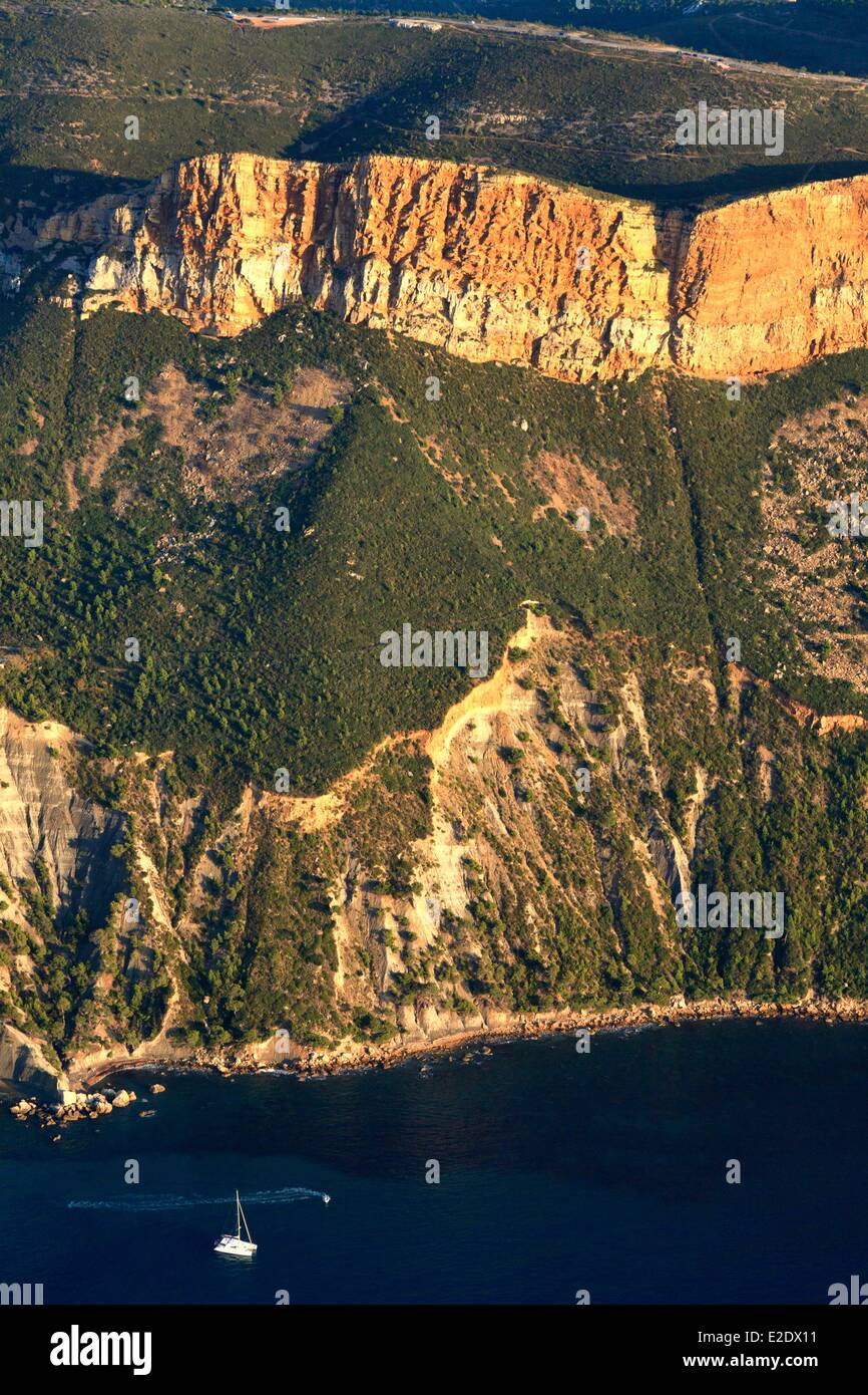 Frankreich Bouches du Rhone Cassis Calanques Nationalpark Cape schmutzig höchsten Steilküste Europas zwischen La Ciotat und Cassis Stockfoto