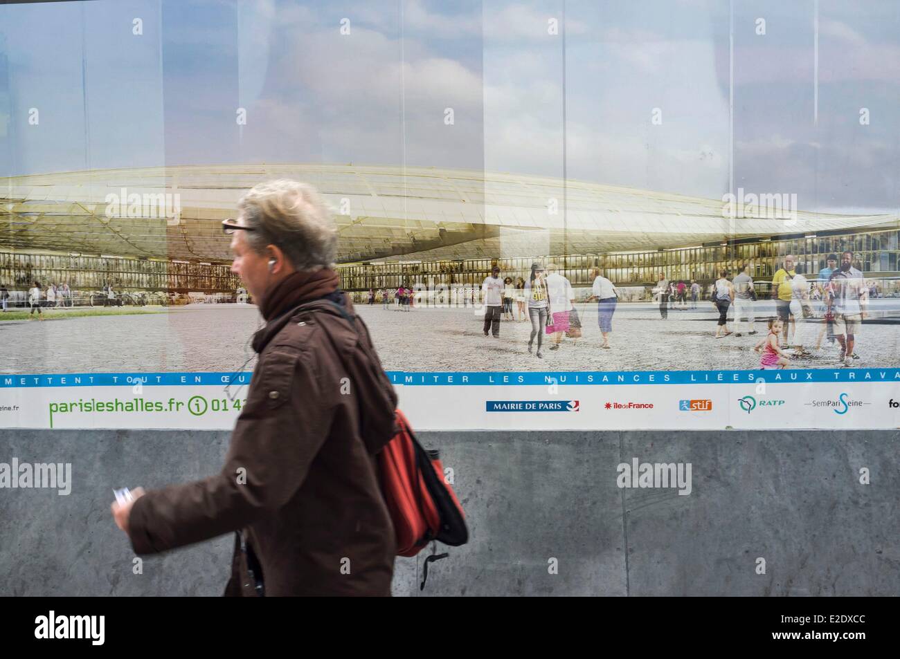 Frankreich Paris Ortsbild des Les Halles Sanierung und Modernisierung (2010-2016) Stockfoto