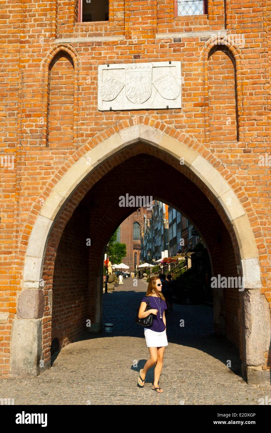 Polens östlichen Pommern Danzig Mariacka Tor (Brama Mariacka) Stockfoto