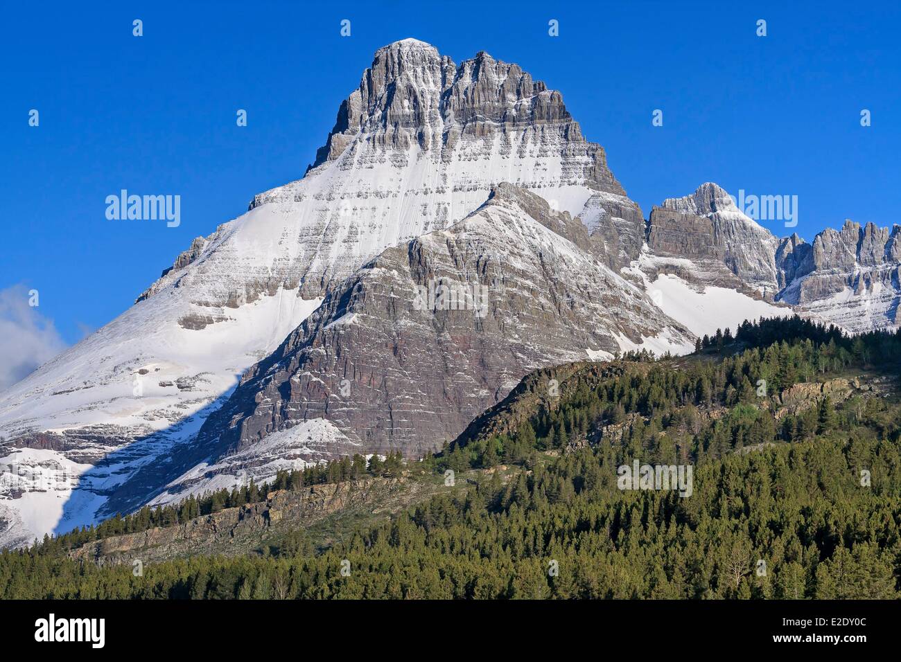 Vereinigten Staaten Montana Rocky Mountains Glacier National Park als Weltkulturerbe durch die UNESCO viele Gletschergebiet Mount Wilbur aufgeführt Stockfoto