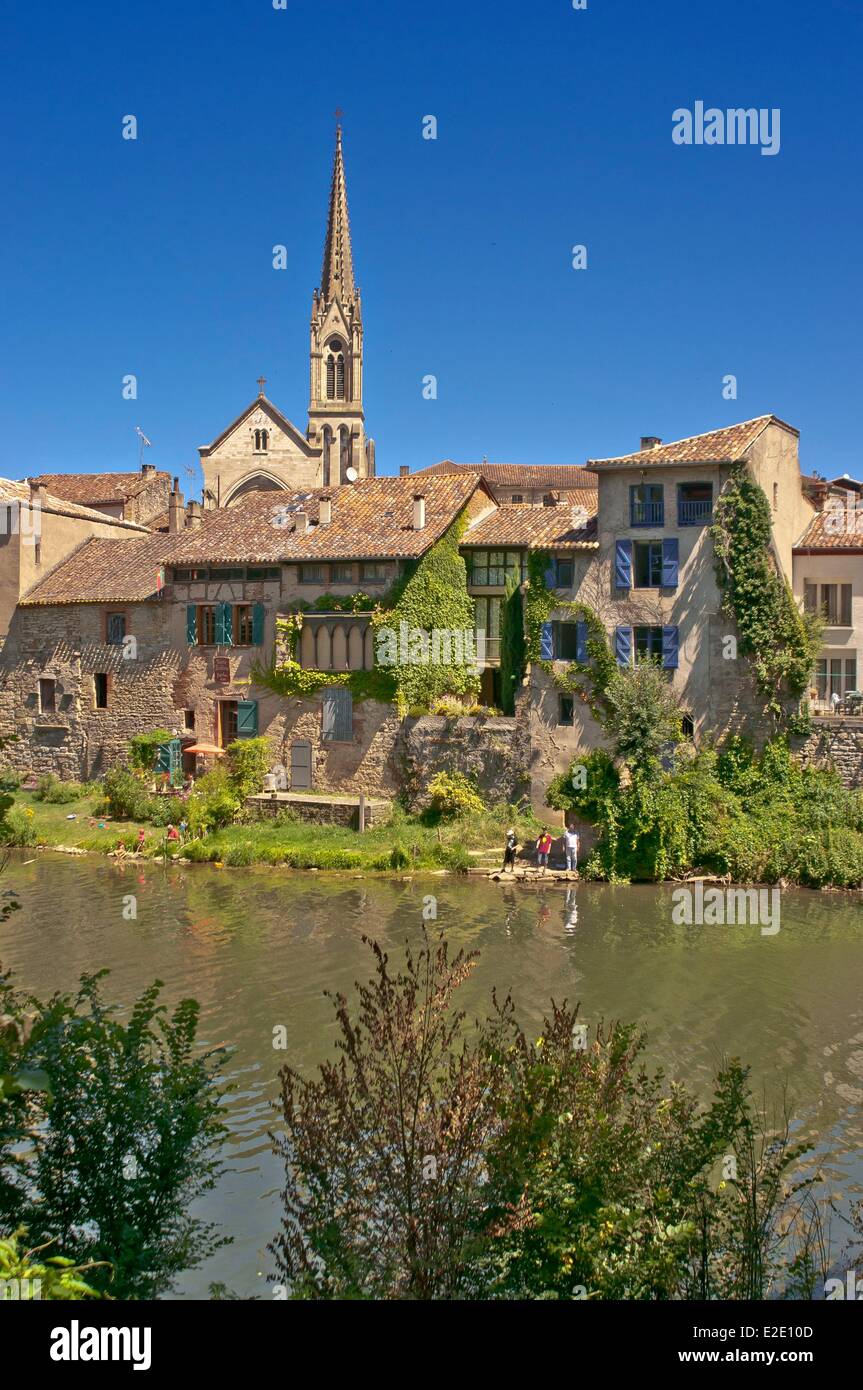 Frankreich-Tarn et Garonne Saint Antonin Noble Val Altstadt auf der Aveyron Stockfoto