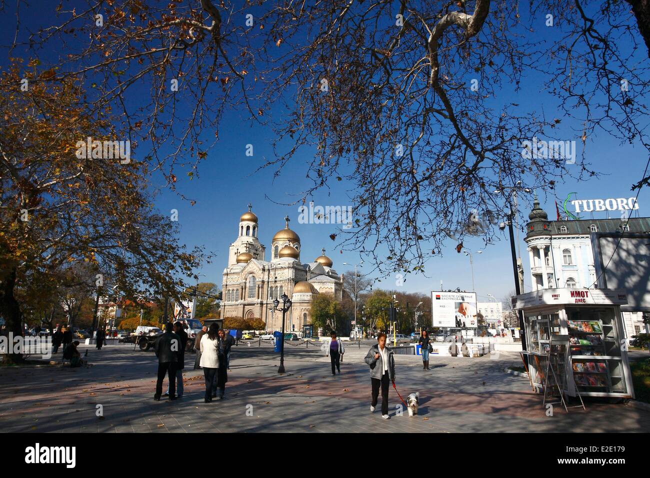 Bulgarien-schwarzes Meeresregion Varna Kathedrale der Annahme Stockfoto