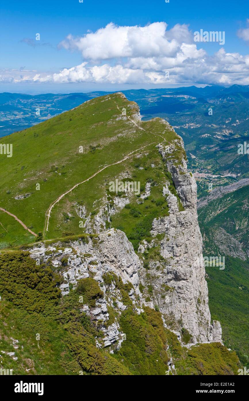 Frankreich-Drome Wald Sao¹ (höchste thront können in Europa) die massive drei Becs Stockfoto