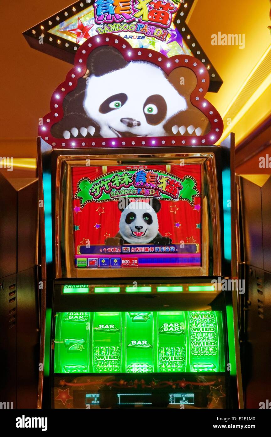 China Macao Casino Galaxy Star World Hotel Spielsaal Stockfoto
