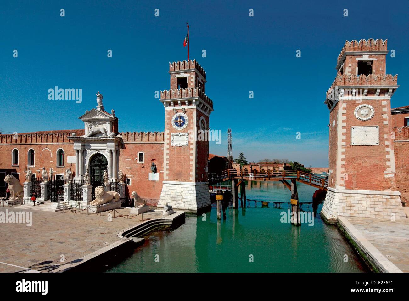 Italien Venetien Venedig aufgeführt als Weltkulturerbe der UNESCO-Viertel von Castello trat durch das Arsenal die Rio Dell Arsenale lo Stockfoto