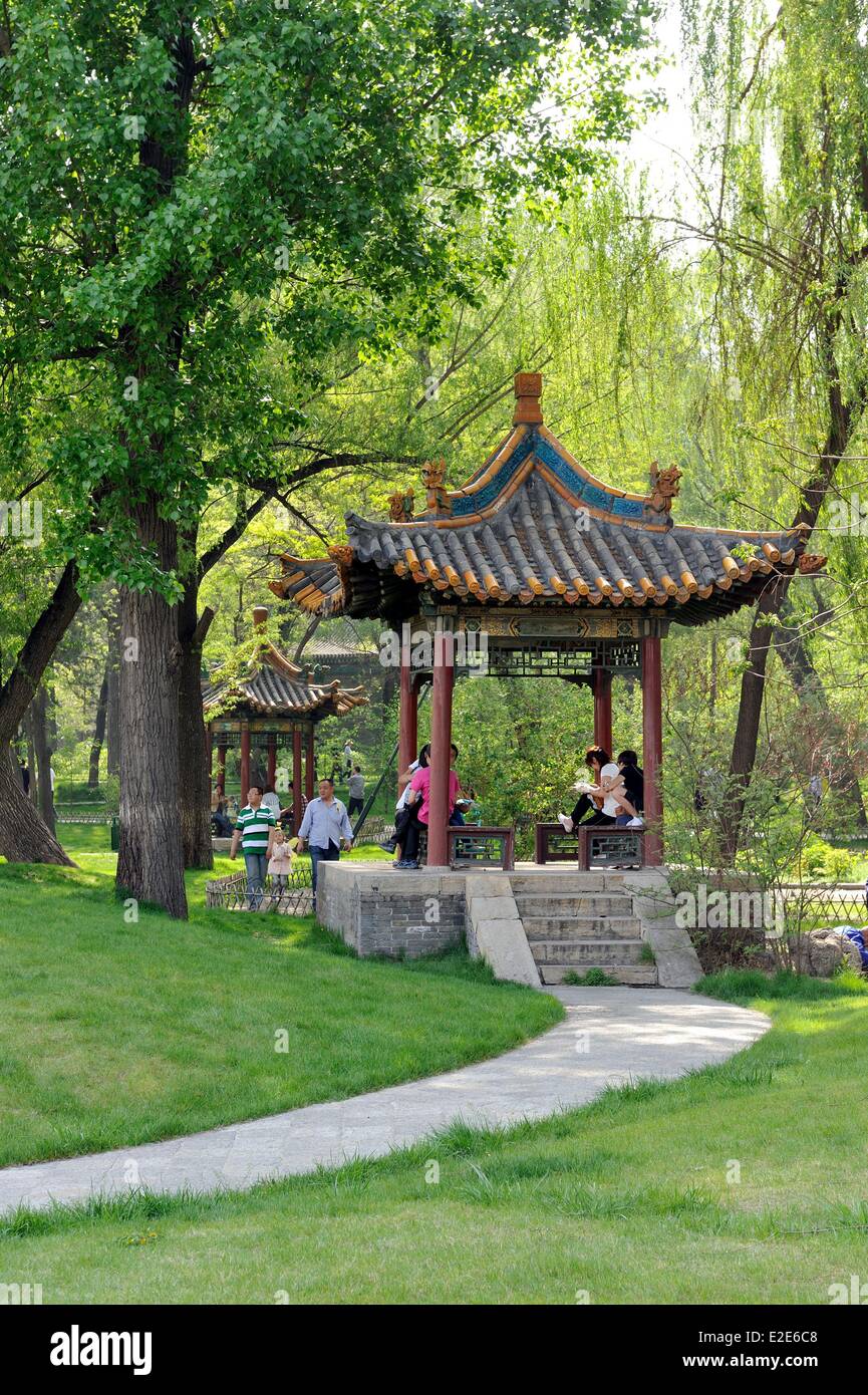 China, Shanxi Provinz, Taiyuan, Jinci Tempel ist ein Komplex von Tempelbauten, die über 1000 Jahre zurückreicht Stockfoto
