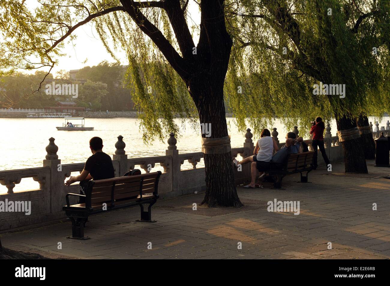 China, Peking, Innenstadt, Qiong Hua Insel im Beihai-Park Stockfoto