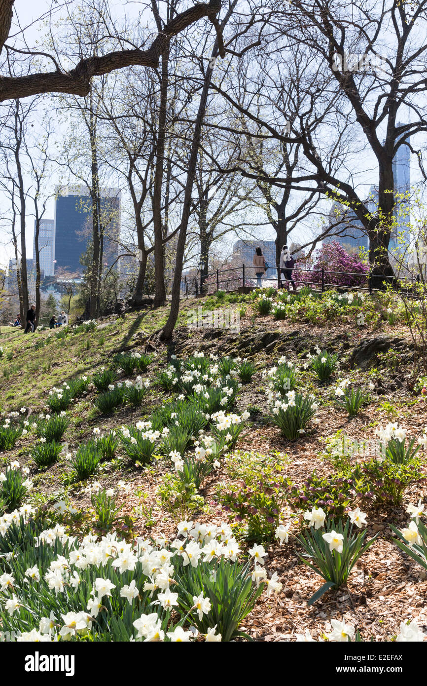 Ein Frühling Tag, Central Park, New York, USA Stockfoto