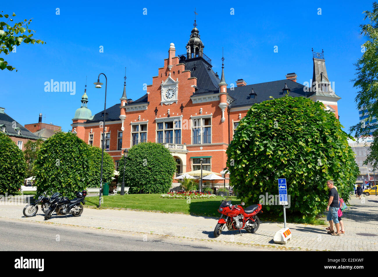Schweden, Grafschaft Vasterbotten, Umea, Europäische Kulturhauptstadt 2014, das alte Rathaus Stockfoto