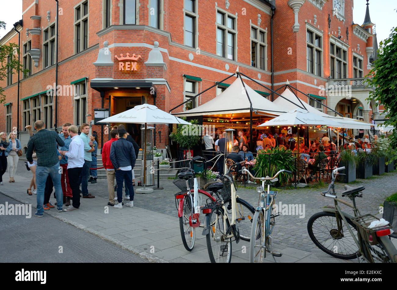 Schweden, Grafschaft Vasterbotten, Umea, Europäische Kulturhauptstadt 2014, der Rex-Restaurant-Bar im alten Rathaus Stockfoto