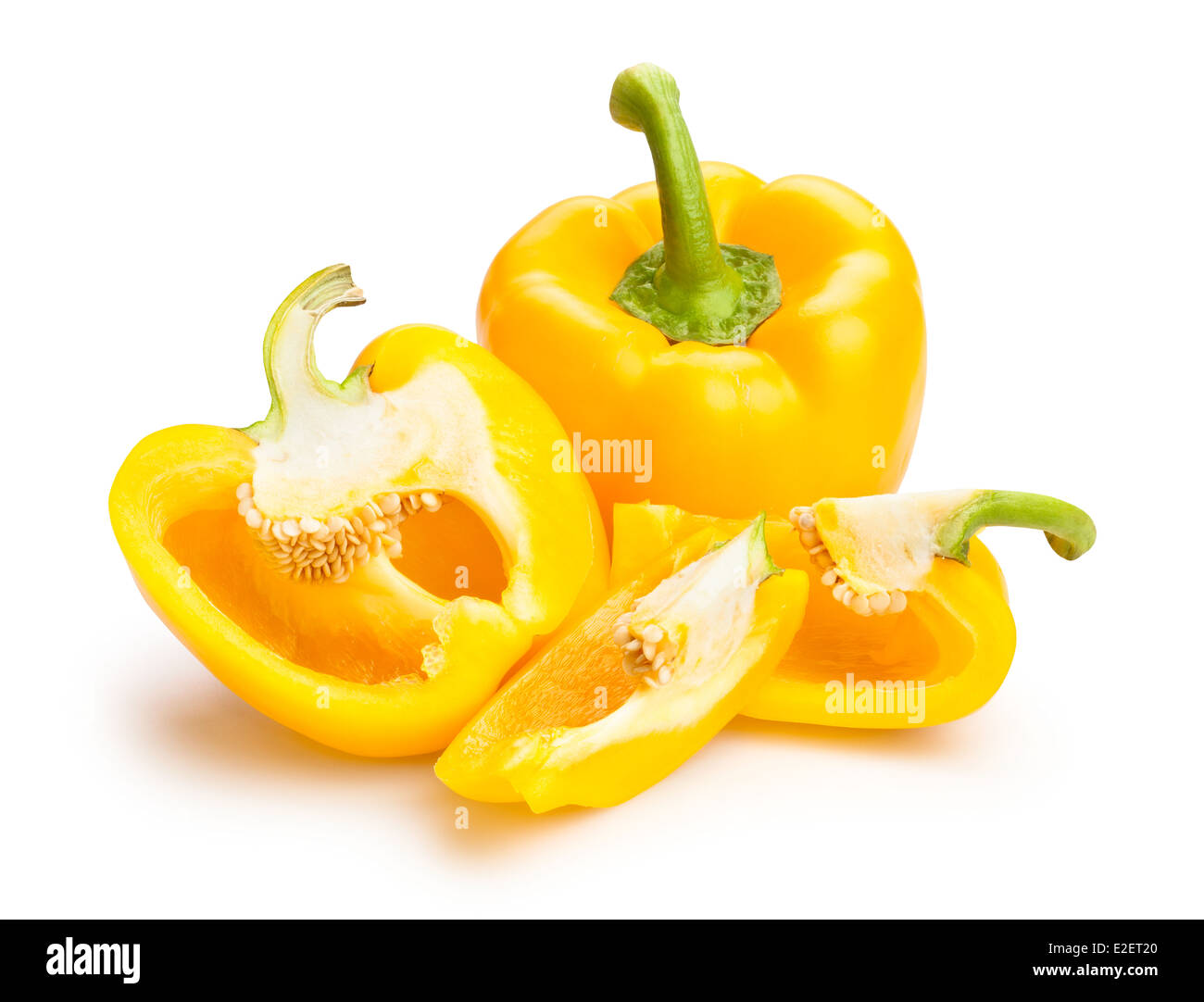 Paprika, isoliert Stockfoto