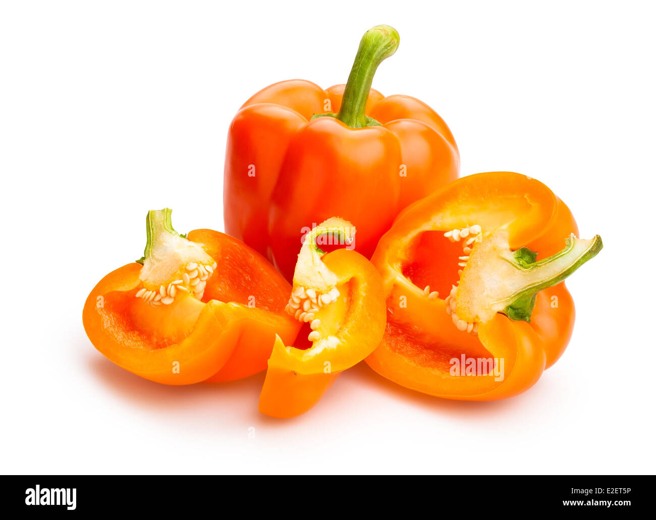 Paprika, isoliert Stockfoto