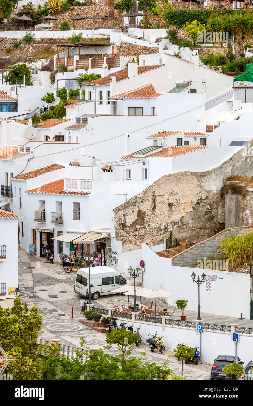 Frigiliana, La Axarquía - Costa del Sol, Provinz Malaga, Spanien, Europa. Stockfoto