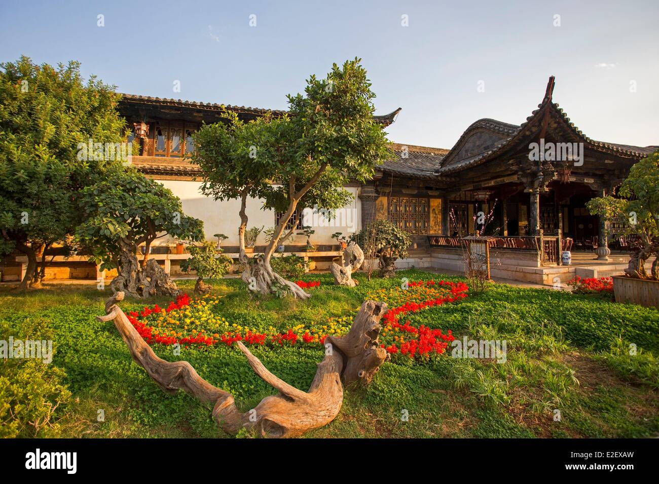 China Yunnan Provinz Jianshui Zhu Family Garden Stockfoto Bild