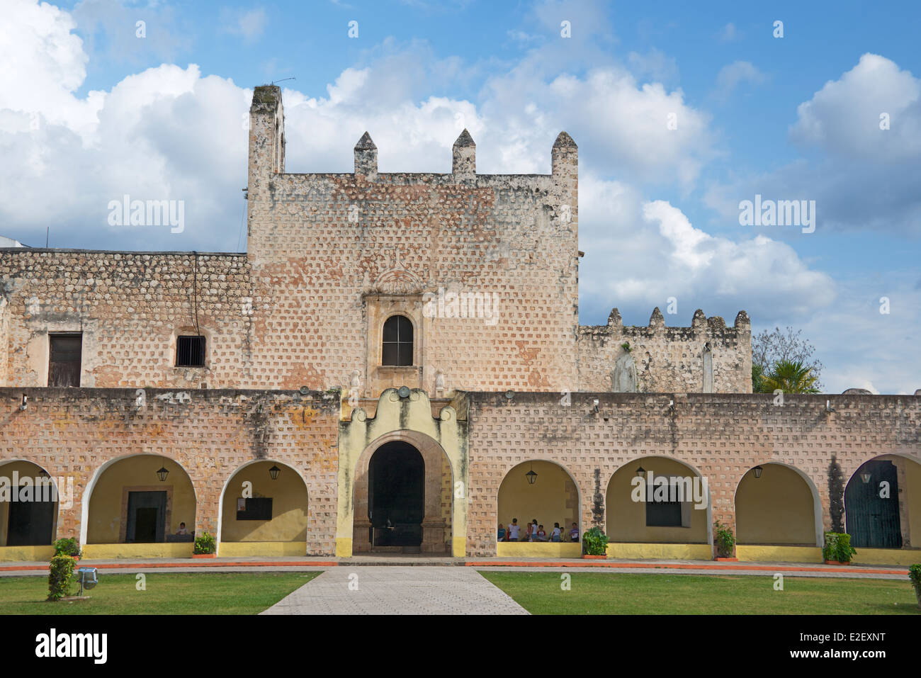 Kirche San Bernardino und Sisal Kloster Valladolid Yucatan Mexiko Stockfoto
