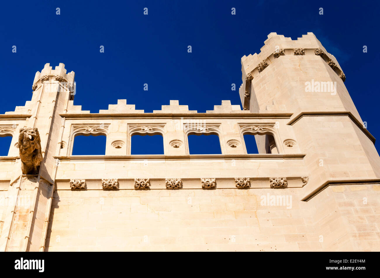 Spanien, Balearen, Mallorca, Palma de Mallorca, Fassade des La Lonja (oder Sa Llotja) 15. Jahrhundert Stockfoto