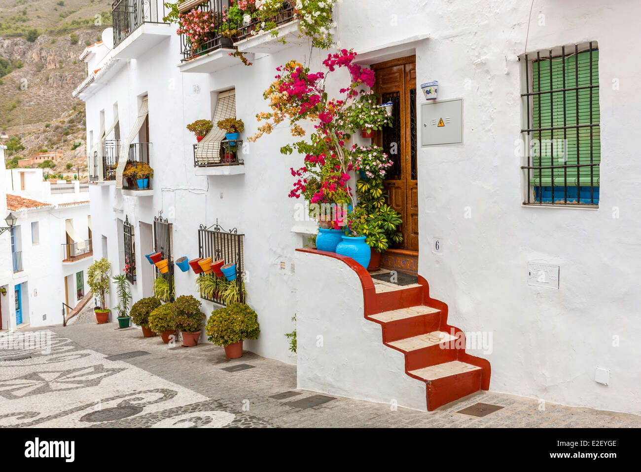 Frigiliana, La Axarquía - Costa del Sol, Provinz Malaga, Spanien, Europa. Stockfoto