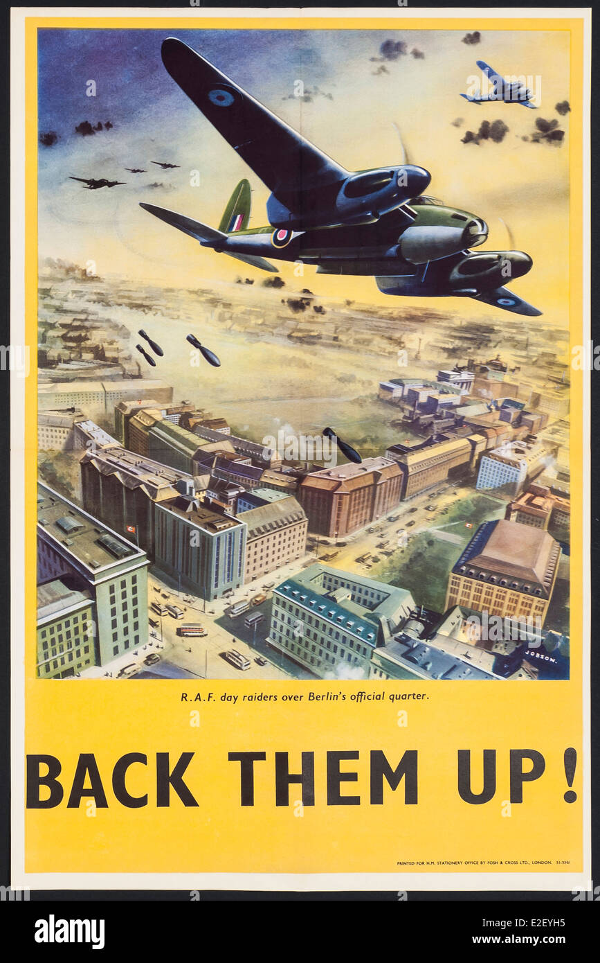 Britischen Krieg Propagandaplakat Stockfoto