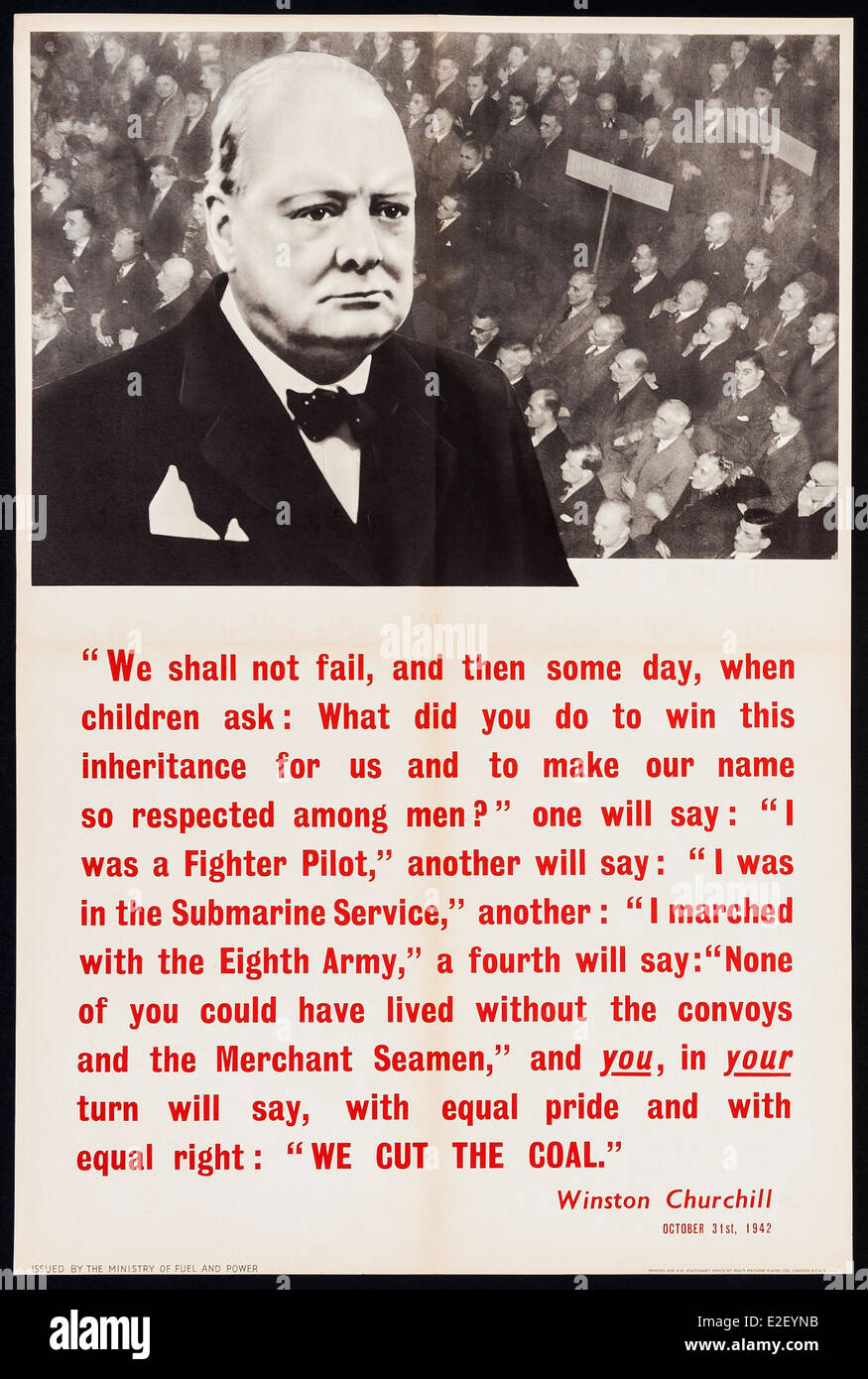 Britischen Krieg Propagandaplakat Stockfoto