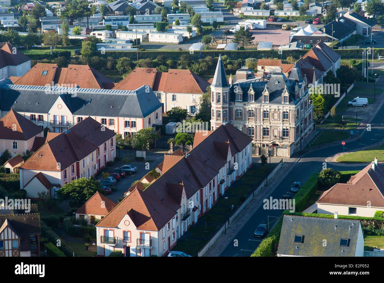 Frankreich, Calvados, Colleville Montgomery (Luftbild) Stockfoto