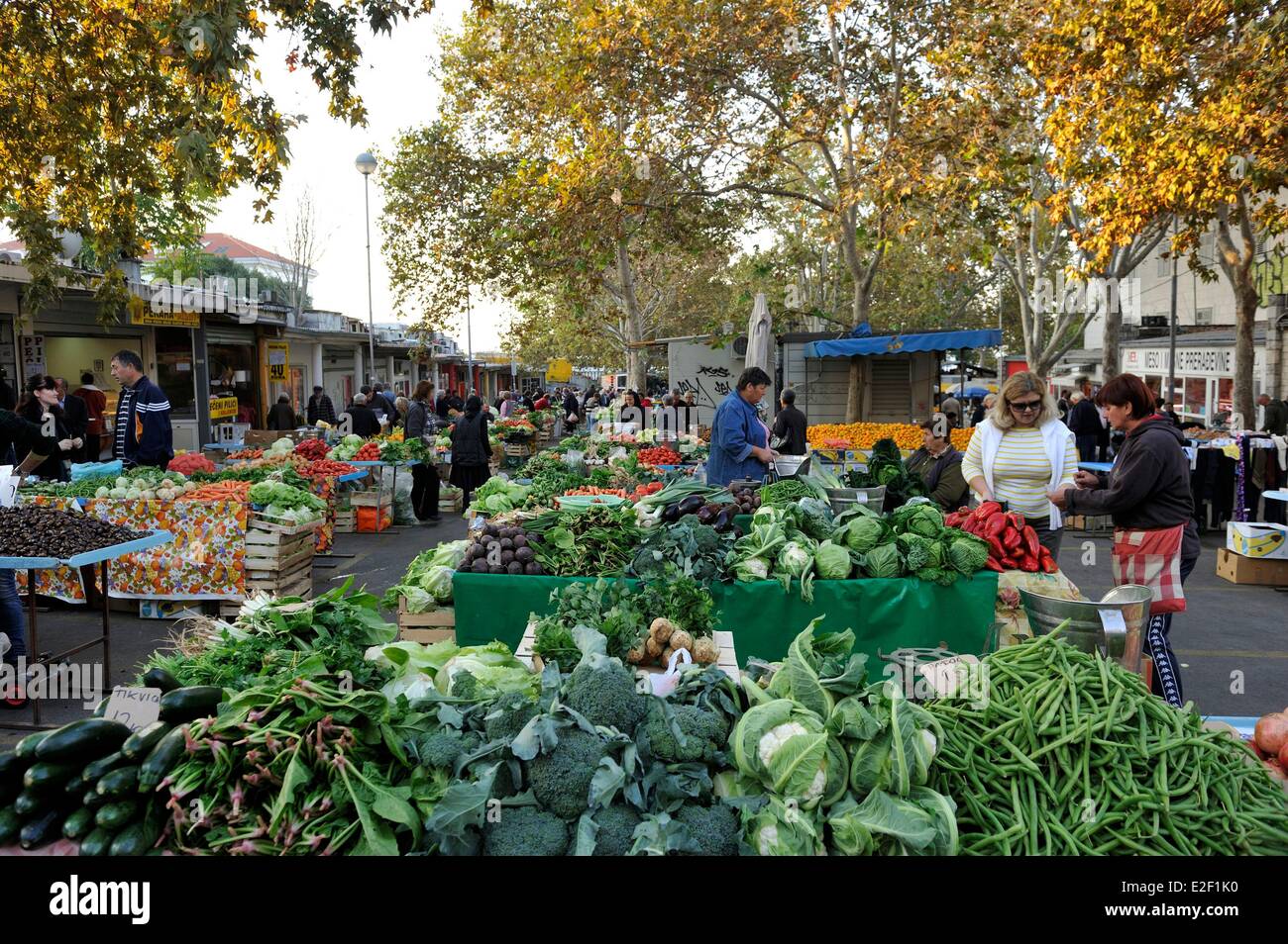 Kroatien, Dalmatien, Split, der große Markt Stockfoto