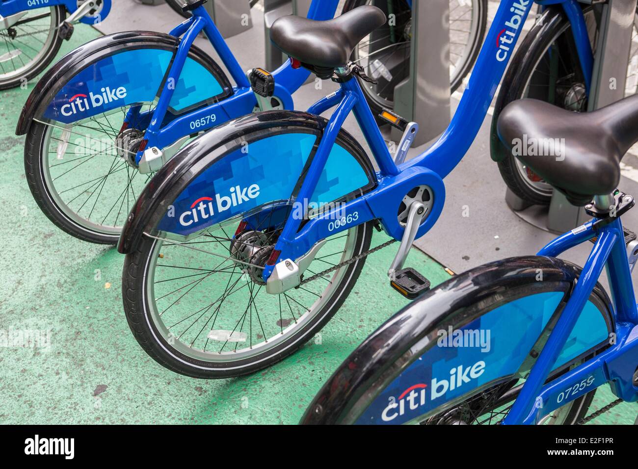 Vereinigte Staaten, New York, Manhattan, Midtown, SB-City Fahrrad Stockfoto