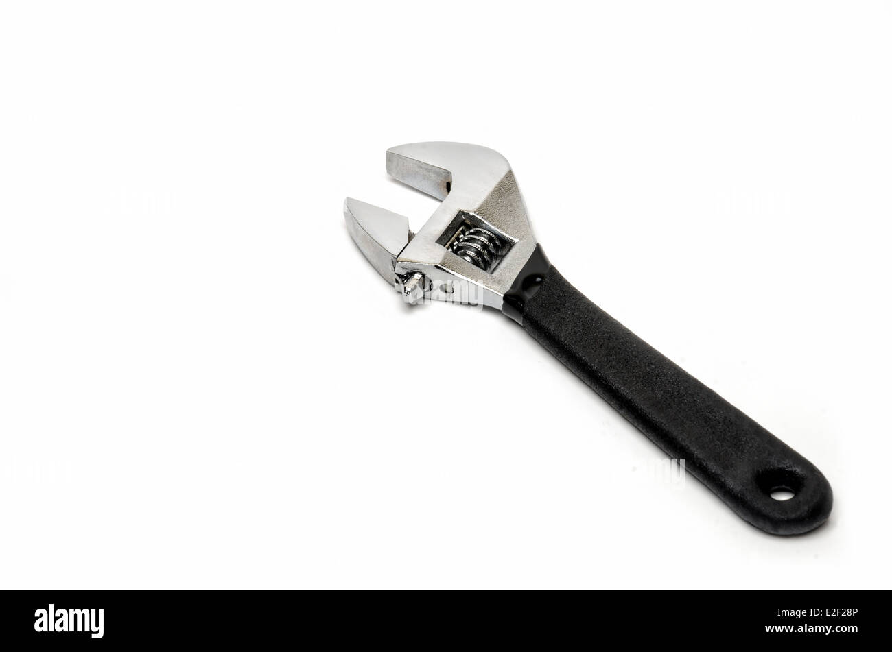 Schraubenschlüssel hautnah Stockfoto