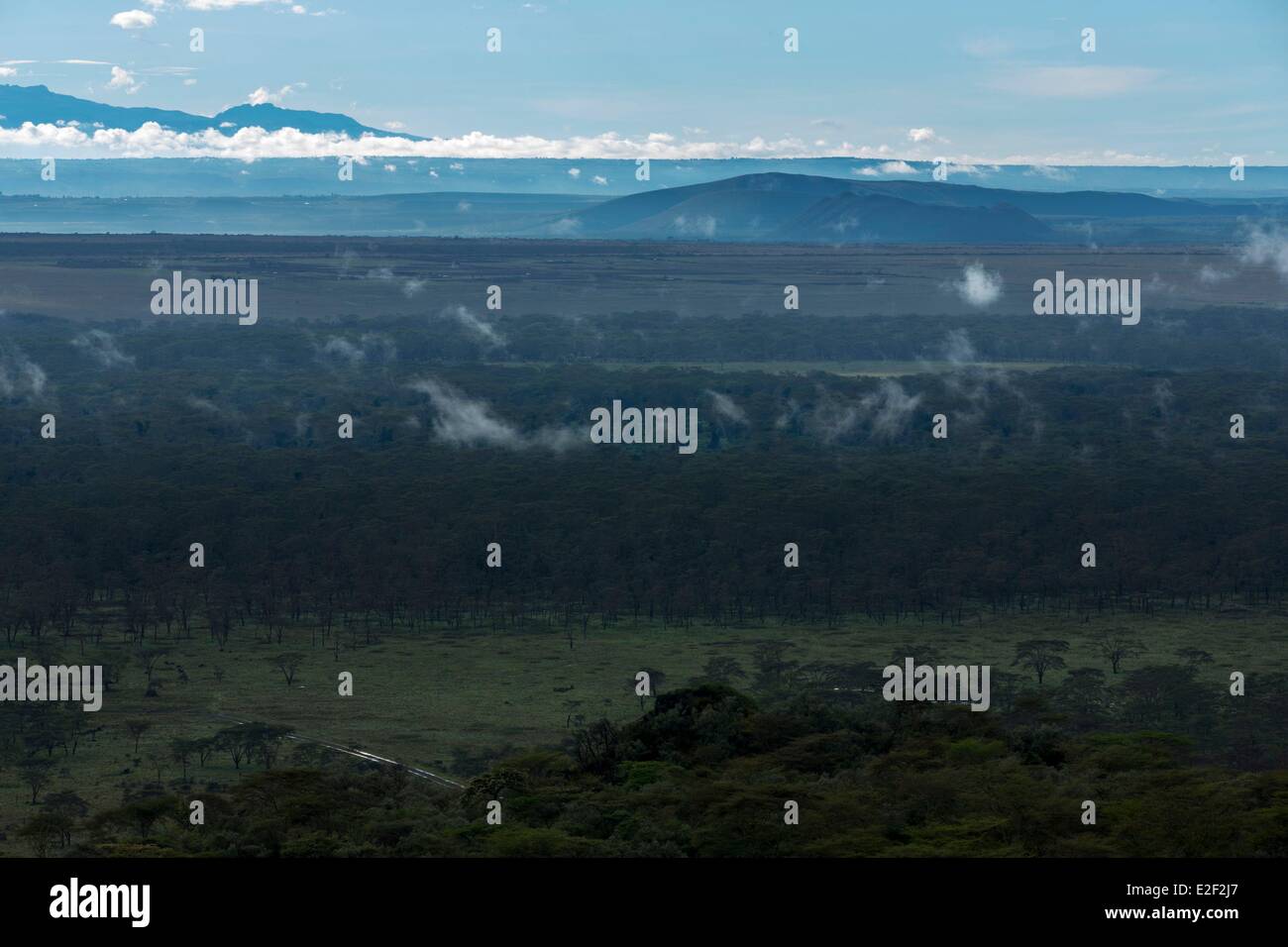 Kenia, Nakuru Nationalpark Regenzeit (Luftbild) Stockfoto