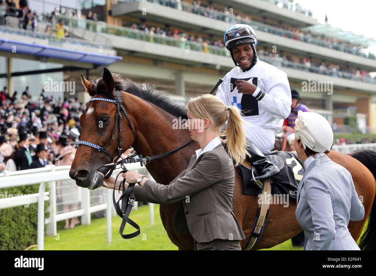 Ascot, Berkshire, UK. 19. Juni 2014. Altano mit Eduardo Pedroza oben. Ascot Racecourse. (Pferd, Jockey, Altano Pedroza) 592D190614ROYALASCOT. JPG-Credit: Frank Sorge/Caro/Alamy Live-Nachrichten Stockfoto