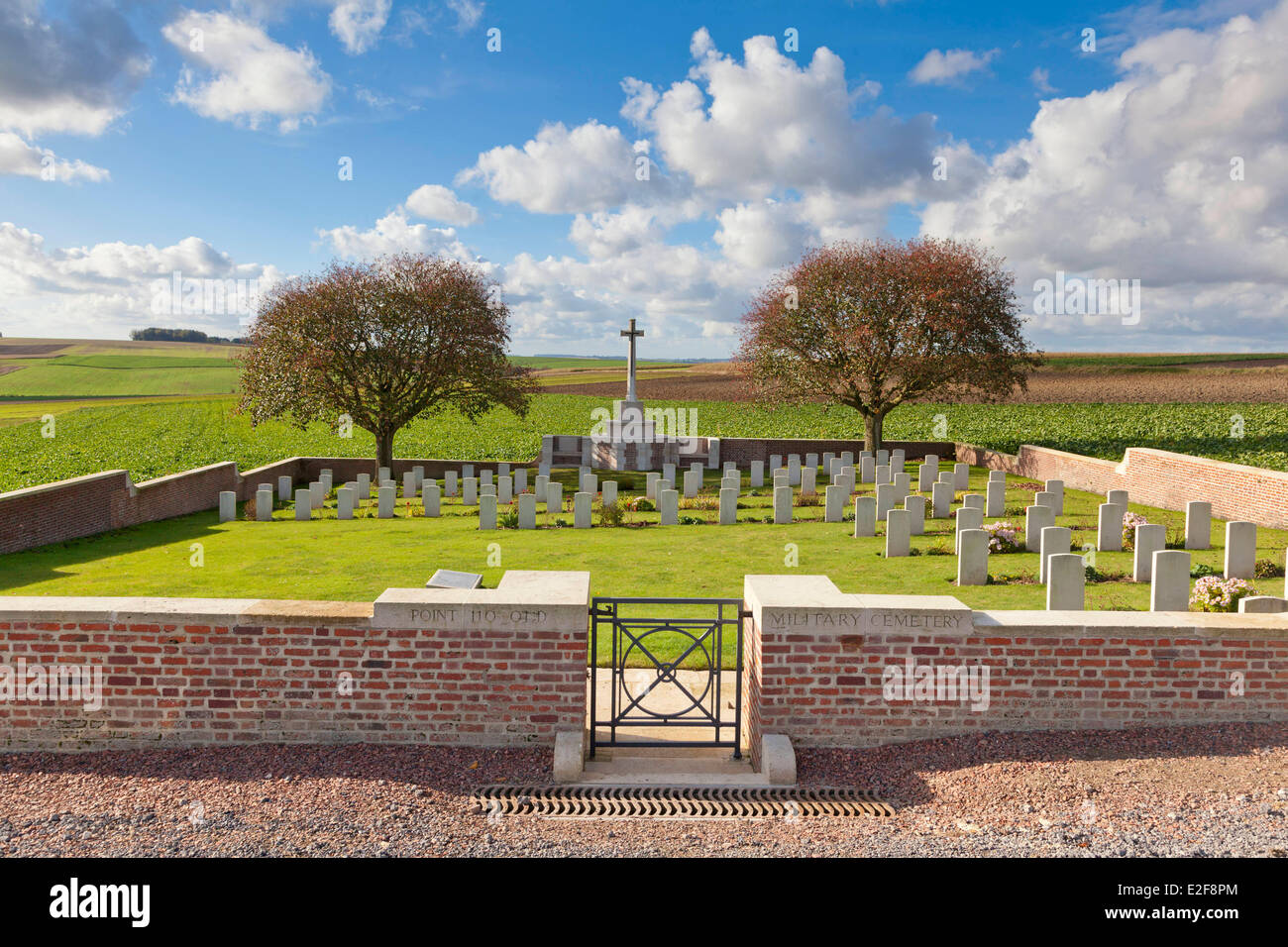 Frankreich Nr., Somme Rancourt, 110, Old British Cemetery Stockfoto