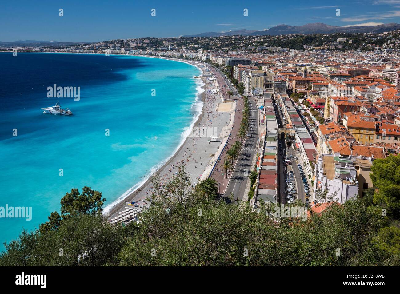 Frankreich, Alpes Maritimes, Nizza Promenade des Anglais Stockfoto
