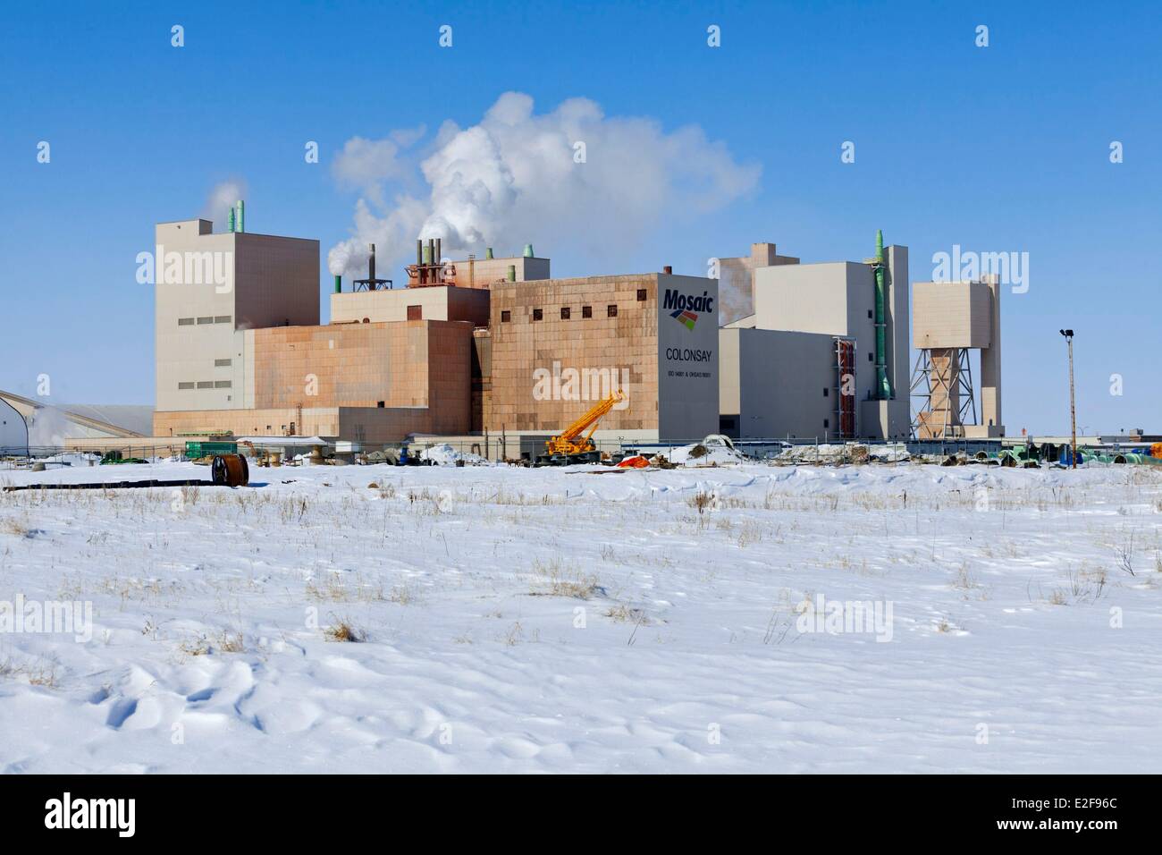 Kanada, Saskatchewan, Colonsay, Mosaik Kaliwerk Stockfoto