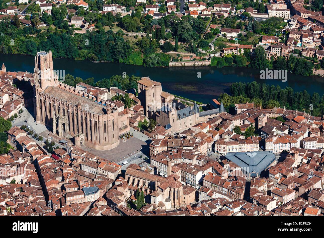 Frankreich Tarn Albi bischöfliche Stadt Albi als Weltkulturerbe durch die UNESCO Sainte Cecile Kathedrale und der Palast Berbie Stockfoto