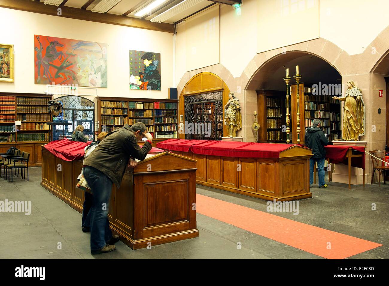 Frankreich, Bas Rhin, Selestat, humanistische Bibliothek Stockfoto