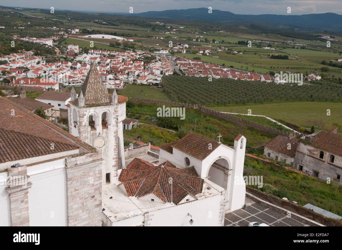 Portugal, Alentejo Region, mittelalterlichen Stadt Estremoz Rainha Santa-Kirche Stockfoto