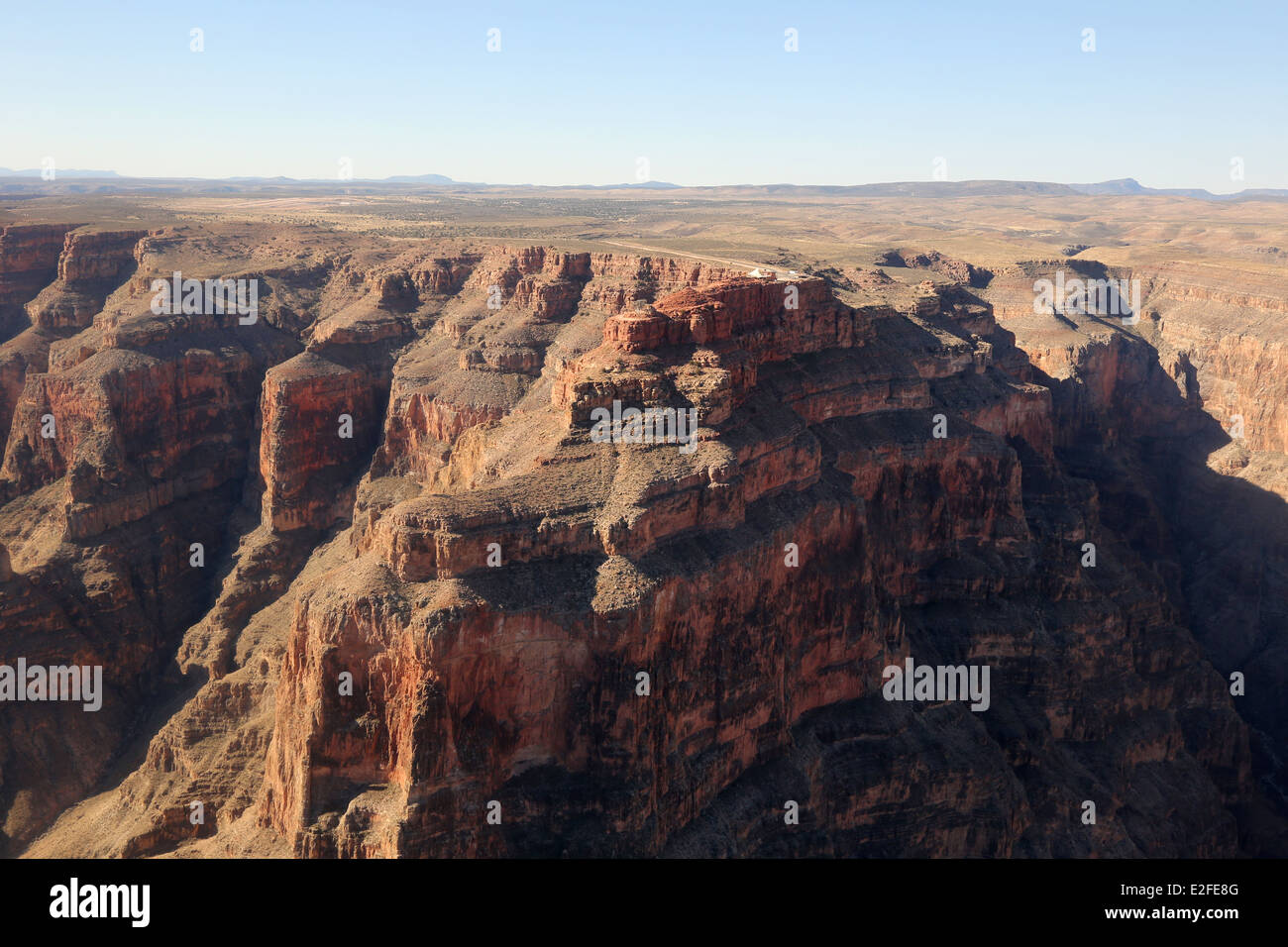 Luft-Photoszenerie Grand CanyonNationalpark in Arizona in den USA Stockfoto