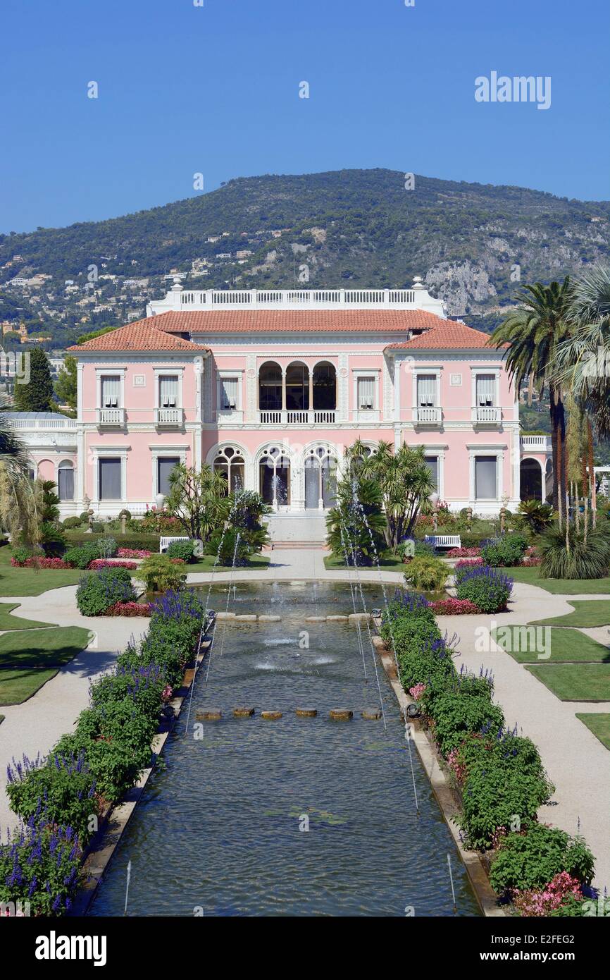 Frankreich, Alpes Maritimes, Saint Jean Cap Ferrat, Villa Ephrussi de Rothschild Stockfoto