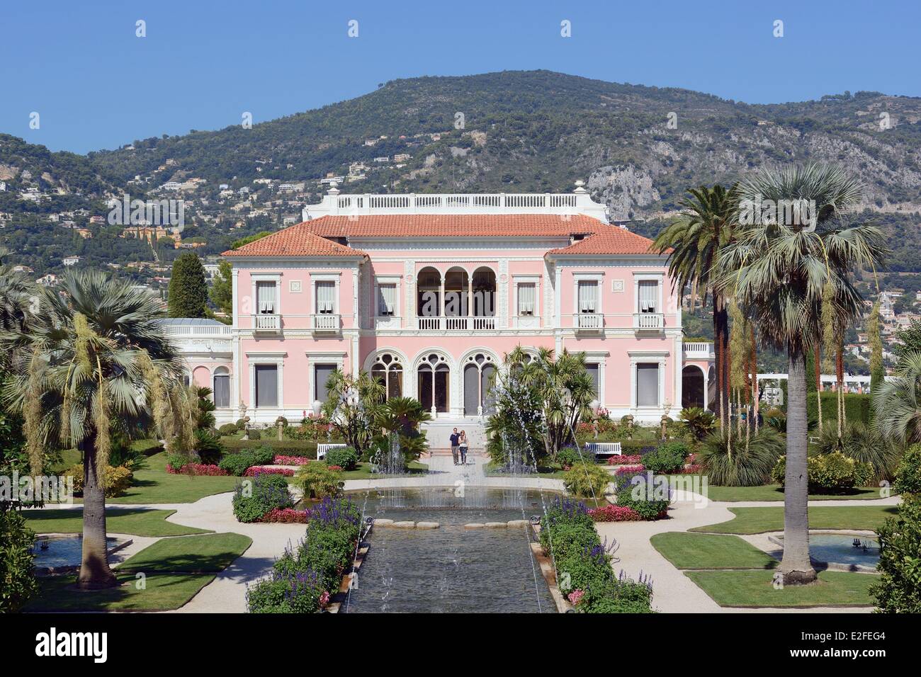 Frankreich, Alpes Maritimes, Saint Jean Cap Ferrat, Villa Ephrussi de Rothschild Stockfoto